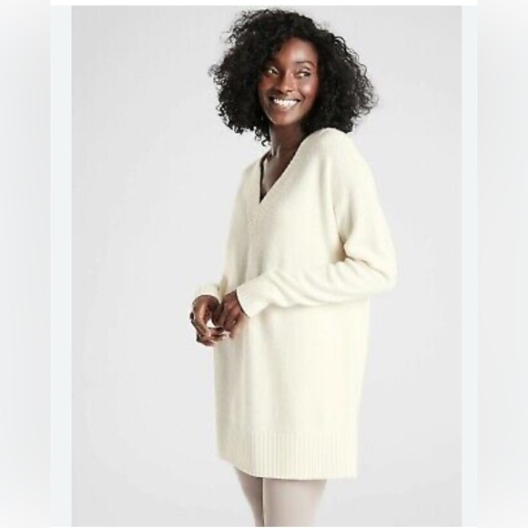 Athleta wall V-neck tunic sweater S - Picture 1 of 12